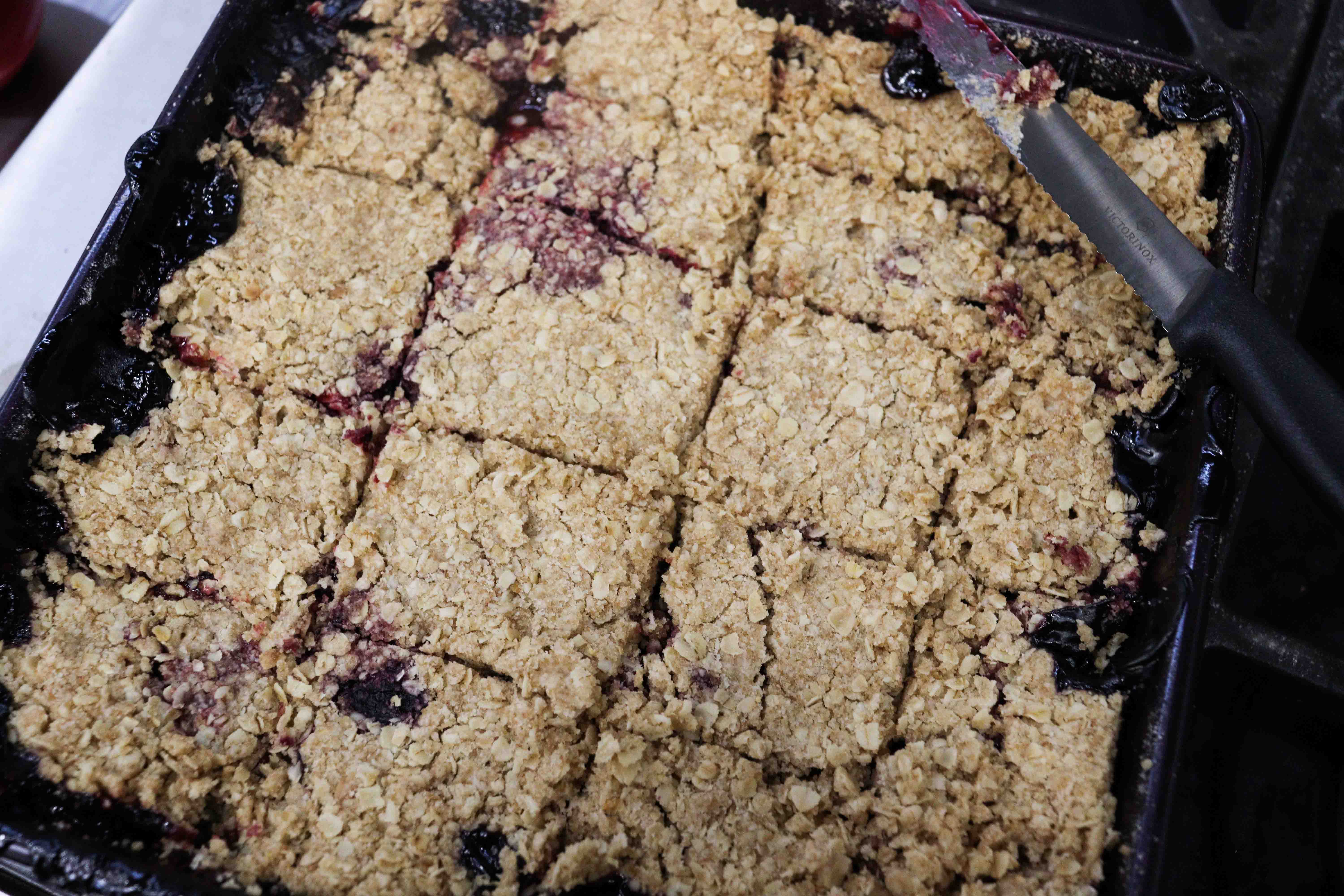 Haskap crumble